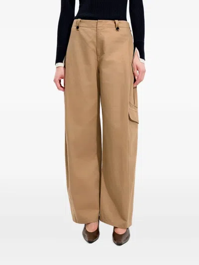 Jnby Relaxed-fit Cargo Pants In Brown