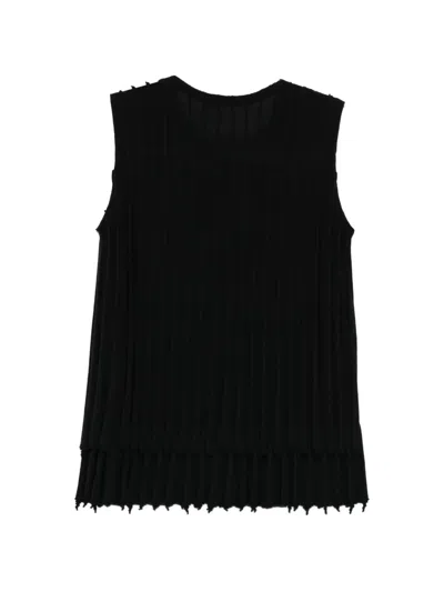Jnby Ribbed Vest Top In Black