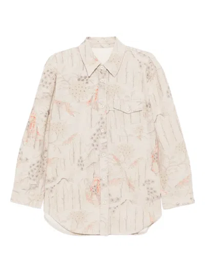 Jnby Ripped Long-sleeved Shirt In Multi