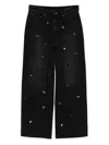 Jnby Rolled-edge Jeans In Black