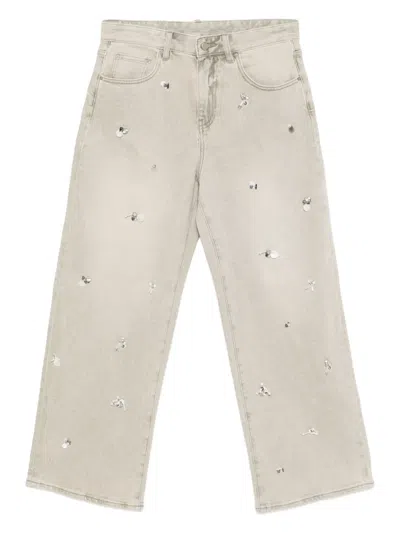 Jnby Rolled-edge Jeans In Gray