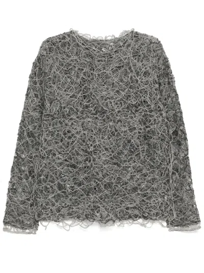 Jnby Round-neck Top In Grey