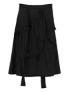 Jnby Ruffled Skirt In Black