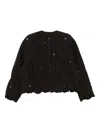 Jnby Sequin-embellished Puffer Jacket In Black
