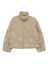 Jnby Short Down Jacket In Neutral