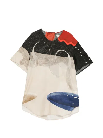 Jnby Short-sleeve Printed Shirt In Multi