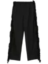 Jnby Side-detailed Straight Trousers In Black