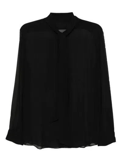 Jnby Silk Shirt In Black