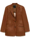 Jnby Single-breasted Suit In Brown
