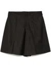 Jnby Slash Pockets Short In Black