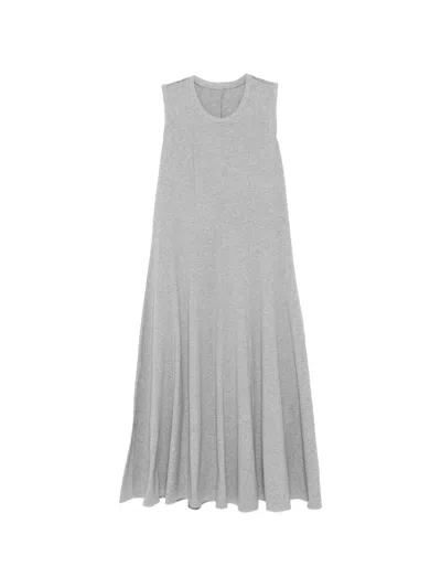 Jnby Sleeveless Flared Dress In Gray