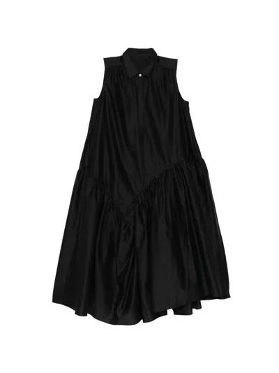 Jnby 민소매 개더 드레스 In Black