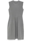 Jnby Sleeveless X-type Dress In Grey