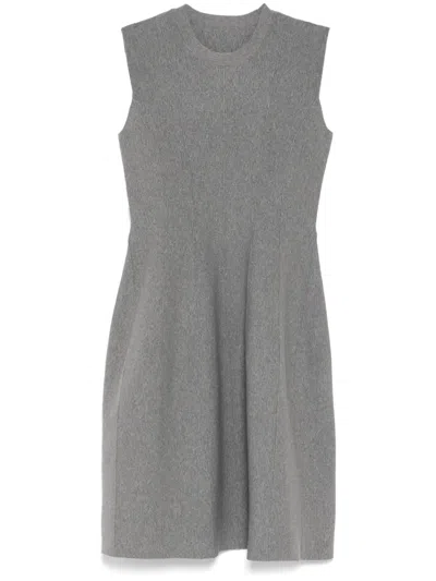 Jnby Sleeveless X-type Dress In Grey