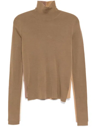 Jnby Spliced Top In Brown