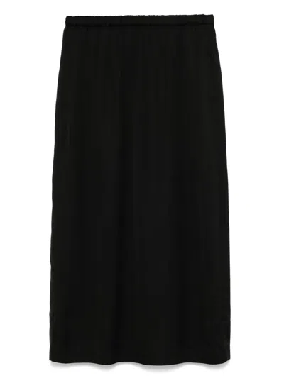 Jnby Straight Long Skirt In Black