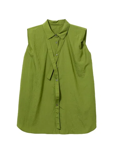 Jnby 스트라이프 셔츠 In Green
