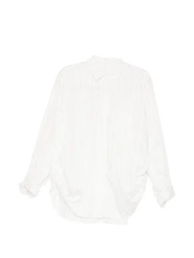 Jnby 스트라이프 셔츠 In White