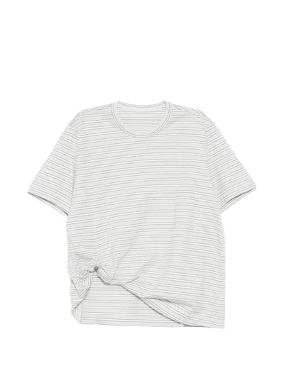 Jnby Striped T-shirt In Gray