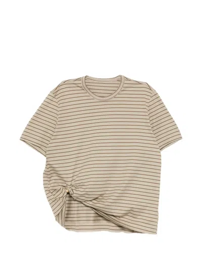 Jnby Striped T-shirt In Neutral