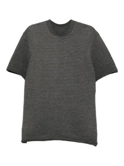 Jnby Striped Top In Gray