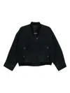 Jnby Tangent Cropped Down Jacket In Black