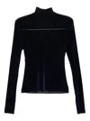 Jnby Turtle-neck Top In Blue