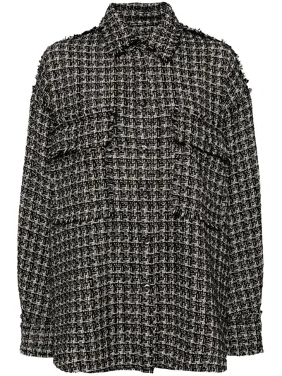 Jnby Tweed Jacket In Black