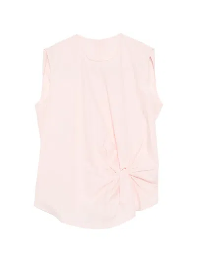Jnby Twist-detail Draped Top In Pink