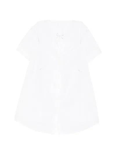 Jnby Twisted Lace-trim Dress In Multi
