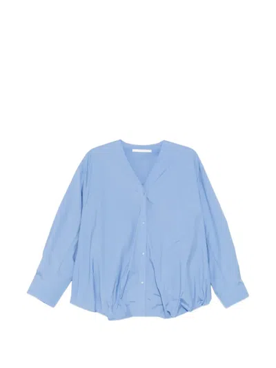 Jnby V-neck Blouse In Blue