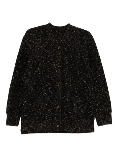 Jnby V-neck Cardigan In Black