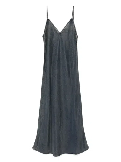 Jnby V-neck Dress In Blue