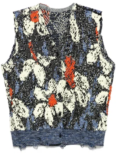 Jnby V-neck Jumper In Blue