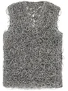 Jnby V-neck Vest In Grey