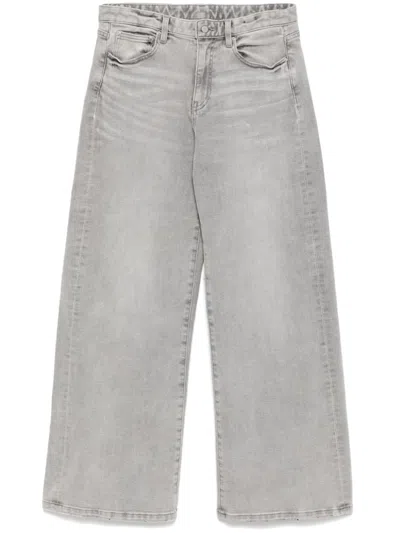 Jnby Washed Wide Leg Jeans In Grey