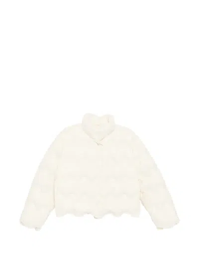Jnby Wave-quilted Jacket In Neutral