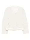 Jnby Wavy Tangent Down Jacket In Neutral