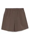 Jnby Wide-leg Shorts In Brown