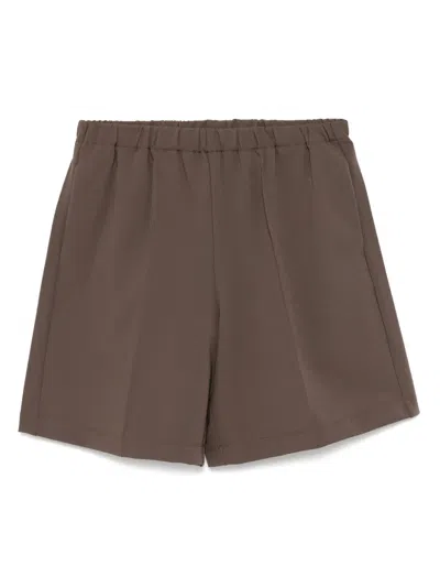 Jnby Wide-leg Shorts In Brown