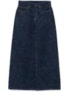 Jnby Wide-leg Zip-up Jeans In Blue