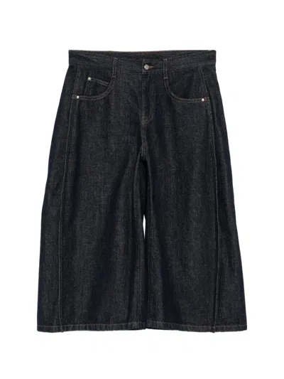 Jnby Wide-leg Cropped Jeans In Black