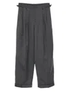 Jnby Wool-blended Trousers In Gray