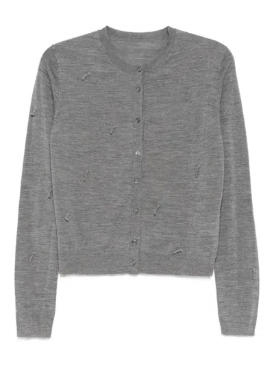 Jnby Wool Cardigan In Gray