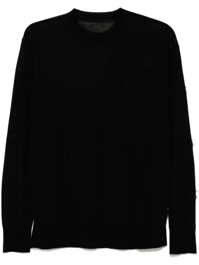 Jnby Wool Jumper In Black