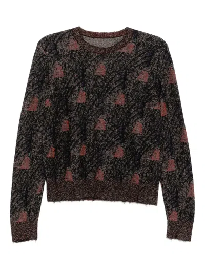 Jnby Wool Knitted Top In Black
