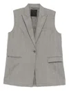 Jnby Wool Waistcoat In Gray