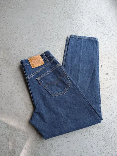 Pre-owned Jnco X Levis Crazy Vintage Made In Usa 34/32 Levi's 550 Jeans Faded In Blue