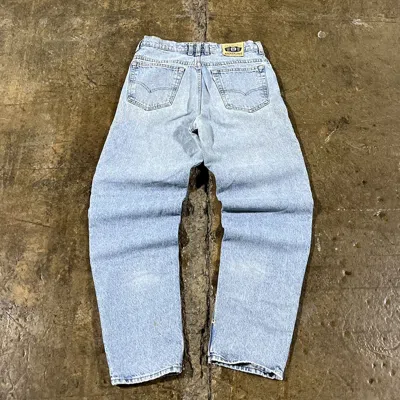 Pre-owned Jnco X Levis Crazy Vintage Y2k Levi's Silvertab Baggy Jeans Wide Leg Jnco In Blue