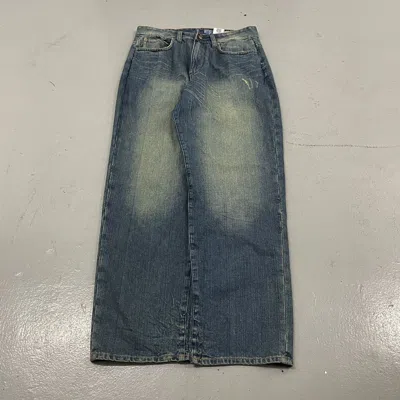 Pre-owned Jnco X Southpole Azzure Crazy Baggy Mud Washed Jnco Southpole Y2k Jeans In Blue